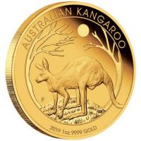 Australien - 195 AUD Knguru 5-Coin-Set 2019 - 1,9 Oz Gold PP