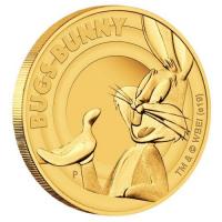 Tuvalu - 25 AUD Looney Tunes Bugs Bunny 2019 - 1/4 Oz Gold