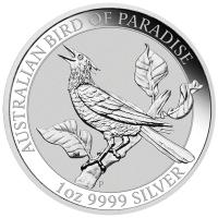 Australien - 1 AUD Bird of Paradise Manucodia 2019 - 1 Oz Silber