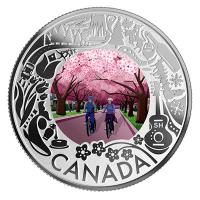 Kanada - 3 CAD Kanadaserie: Kirschblte - Silber Proof