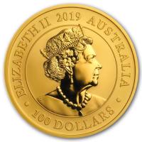 Australien 100 AUD Schwan 2019 1 Oz Gold Rckseite