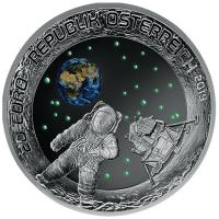 sterreich - 20 Euro 50 Jahre Mondlandung 2019 - Silbermnze PP