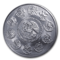 Mexiko Libertad Siegesgöttin 2011 2 Oz Silber Rückseite