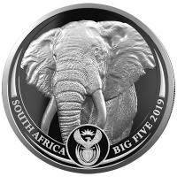 Sdafrika - 6 Rand Big Five Elefant / Krgerrand 2019 - 2*1 Oz Silber Proof Set