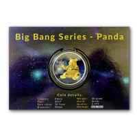 China - 10 Yuan Big Bang Series Panda 2017 - 30g Silber Gilded Color