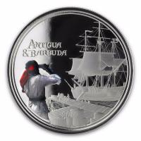 Antigua und Barbuda - 2 Dollar EC8II Rum Runner PP 2019 - 1 Oz Silber Color