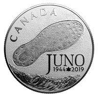 Kanada - 3 CAD DDay am Juno Beach 2019 - 1/4 Oz Silber