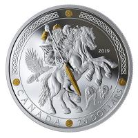 Kanada - 20 CAD Norse Gods: Odin 2019 - 1 Oz Silber