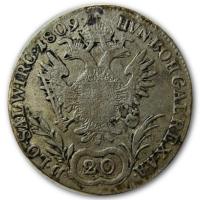 sterreich - 20 Kreuzer Franz I 1809G - Silber