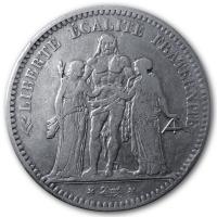 Frankreich - 5 Francs Herkules 1849 A - Silber