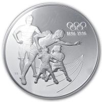 Kanada - 15 CAD Olympiade Sportler mit Kinder 100 Jahre IOC 1992 - Silber PP