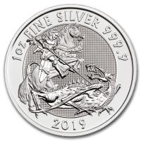 Grobritannien - 2 GBP St. Georg der Drachentter (Valiant) 2019 - 1 Oz Silber