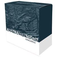 Niue - 1 NZD Australien bei Nacht Knguru 2019 - 1 Oz Silber PP