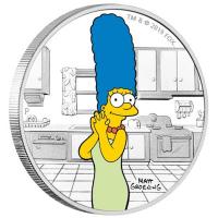 Tuvalu - 1 TVD The Simpsons Marge 2019 - 1 Oz Silber PP