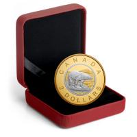 Kanada - 2 CAD Big Coin Eisbr - 5 Oz Silber Gilded