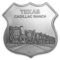 USA - Route 66 Texas Cadillac Ranch - 1 Oz Silber