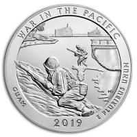 USA - 0,25 USD Guam War in the Pacific 2019 - 5 Oz Silber