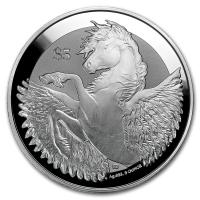 British Virgin Islands - 5 Dollar Pegasus 2019 - 5 Oz Silber