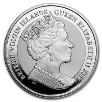 British Virgin Islands - 5 Dollar Pegasus 2019 - 5 Oz Silber