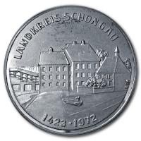 Deutschland - 550 Jahre Landkreis Schongau 1972 - Silbermedaille