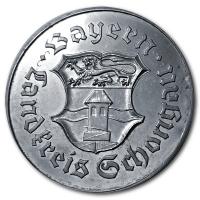 Deutschland - 550 Jahre Landkreis Schongau 1972 - Silbermedaille
