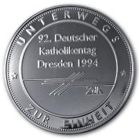 Deutschland - Hofkirche Dresden 92. Katholikentag 1994 - Silbermedaille