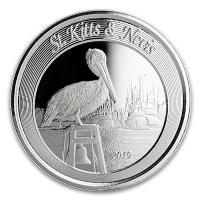 St. Kitts und Nevis - 2 Dollar EC8II Brauner Pelikan 2019 - 1 Oz Silber