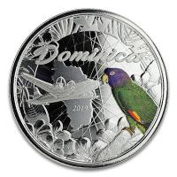 Dominica - 2 Dollar EC8II The Nature Island PP 2019 - 1 Oz Silber Color