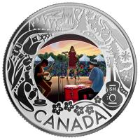 Kanada - 3 CAD Kanadaserie: Volksmusik - Silber Proof
