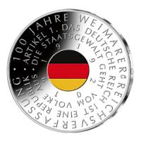 Deutschland - 20 EUR 100 Jahre Reichsverfassung 2019 - Silber Spiegelglanz