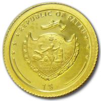 Palau - 1 USD John F. Kennedy  1917 bis 2007 - Gold PP