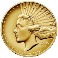 USA - 100 USD American Liberty 2019 - 1 Oz Gold PP HR