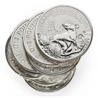 Grobritannien - 2 GBP Lunar Ratte/Maus 2020 - 1 Oz Silber