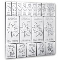 Kanada 9 CAD Maple Leaf Flex Tafelbarren 2 Oz Silber