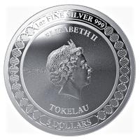 Tokelau - 5 NZD Equilibrium 2019 - 1 Oz Silber