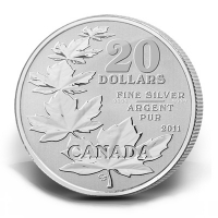Kanada - 20 CAD $20 for $20 Maple Leaf 2011 - 1/4 Oz Silber