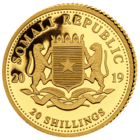 Somalia - 20 Shillings Leopard 2019 - 0,5g Gold