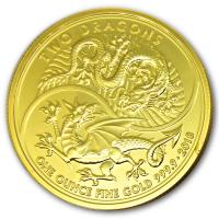 Grobritannien - 100 GBP Two Dragons 2018 - 1 Oz Gold