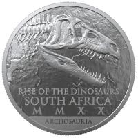 Südafrika - 25 Rand Natura Coelophysis 2020 - 1 Oz Silber