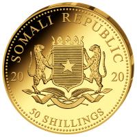 Somalia - 50 Shillings Elefant 2020 - 1/25 Oz Gold