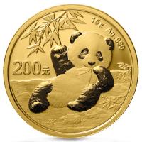 China - 200 Yuan Panda 2020 - 15g Gold