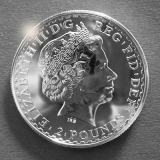 Großbritannien 2 GBP Britannia 2007 1 Oz Silber Rückseite