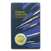 Sdkorea - Koreanischer Tiger 2019 - 1/10 Oz Gold BLUE