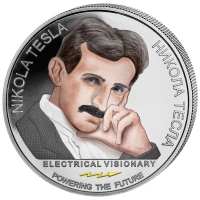 Serbien - 100 Dinara Nikola Tesla Fernbedienung 2019 - 1 Oz Silber Color
