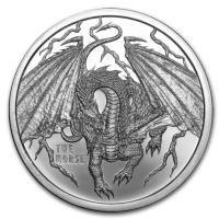 USA - World of Dragons The Norse - 1 Oz Silber