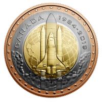 Kanada - 25 Cent Erster Kanadier im Weltraum 2019 - Sammlermnze