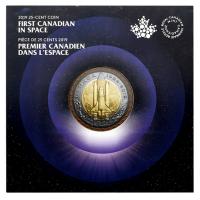Kanada - 25 Cent Erster Kanadier im Weltraum 2019 - Sammlermnze