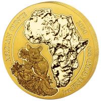 Ruanda - 100 RWF African Ounce Bushbaby 2020 - 1 Oz Gold