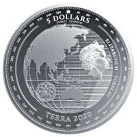 Tokelau - 5 NZD Terra / Erde 2020 - 1 Oz Silber