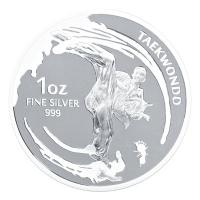 Sdkorea -Taekwondo 2-Coin Proof Set 2019 - 1 Oz Silber PP
